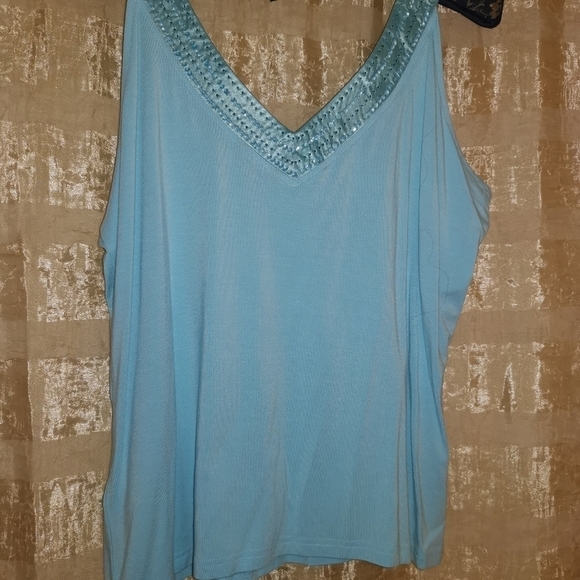 Blue top V sparkles - Picture 3 of 4